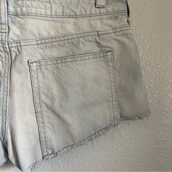 Pilco and the Letterpress x Anthropologie Micro Denim Jean Shorts Frayed Y2K - Picture 4 of 7